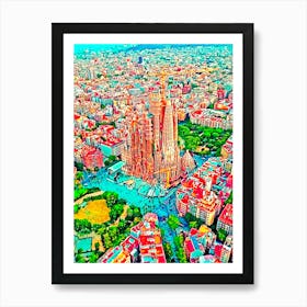 Barcelona Art Print