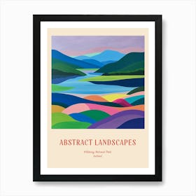 Colourful Abstract Killarney National Park Ireland 3 Poster Art Print