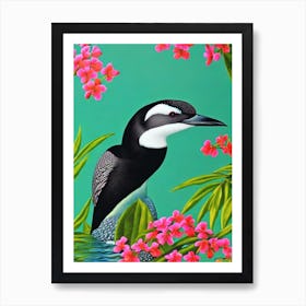 Common Loon Tropical bird Art Print