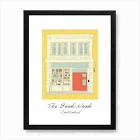 Instanbul The Book Nook Pastel Colours 2 Poster Art Print