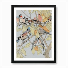 Birds In A Tree 1 Art Print