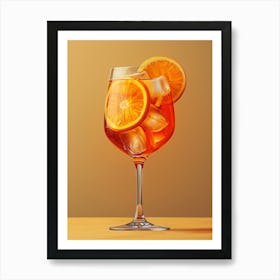 Aperol Spritz Orange 65 Art Print