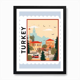 Turkey 2 Travel Stamp Poster Art Print