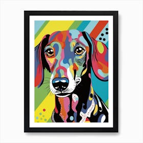 Pop Art Dachshund 6 Art Print