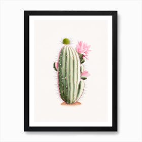 Easter Cactus Marker Art 3 Art Print