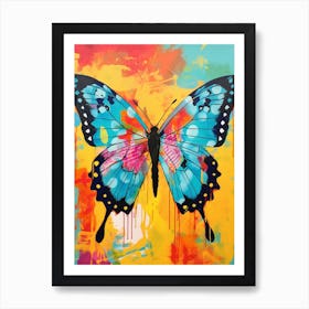 Pop Art Skipper Butterfly 2 Art Print