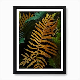 Rusty Back Fern Vibrant Art Print