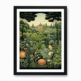 Volksgarten Austria Henri Rousseau S Style 2 Art Print