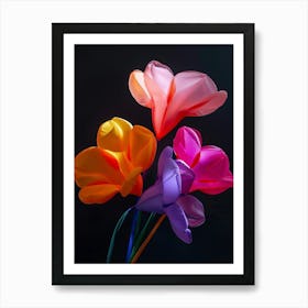 Bright Inflatable Flowers Cyclamen 1 Art Print