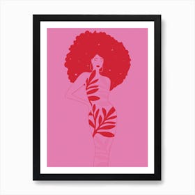 Crown Pink Art Print