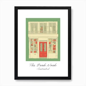 Instanbul The Book Nook Pastel Colours 3 Poster Art Print