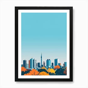 Nagoya Japan 1 Colourful Illustration Art Print