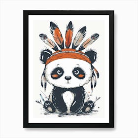 Indian Panda 8 Art Print