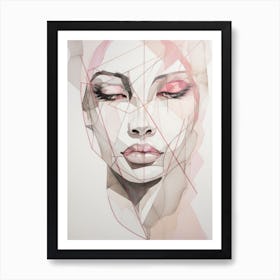 Abstract Portrait Of A Woman 6 Art Print