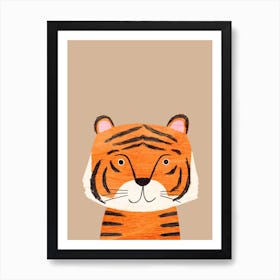 Tiger Beige Art Print