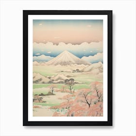 Mount Iwate In Iwate, Japanese Landscape 4 Art Print