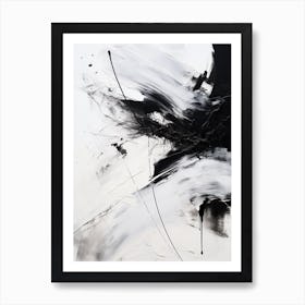 Timeless Reverie Abstract Black And White 1 Art Print