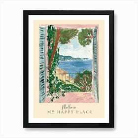 My Happy Place Mallorca 3 Travel Poster Art Print