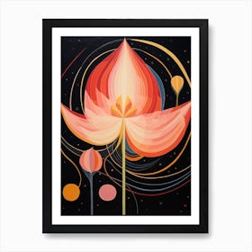 Tulip 1 Hilma Af Klint Inspired Flower Illustration Art Print