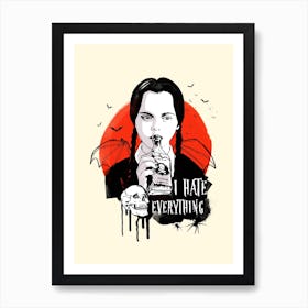 Wednesday Addams Family Art Print