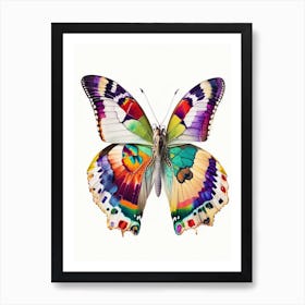 Butterfly In Migration Decoupage 1 Art Print