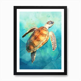 Sea Turtle Painting Art Print