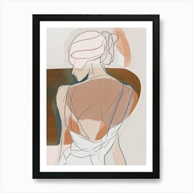 Back View Artistic Painting Art Print