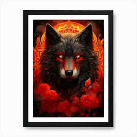 Wolf Head 1 Art Print