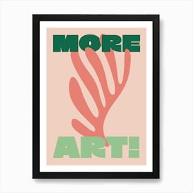 More Art Matisse - Pink and Greens Art Print