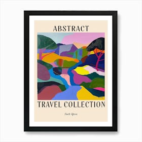 Abstract Travel Collection Poster South Africa 3 Art Print