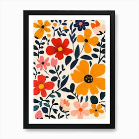 Floral Pattern 5 Art Print