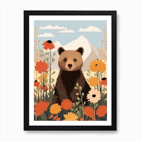 Baby Animal Illustration  Bear 4 Art Print