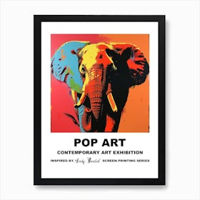 Poster Elephant Pop Art 1 Art Print