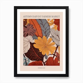 Fall Botanicals Hibiscus Poster Art Print