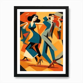 Latin Dancers Art Print