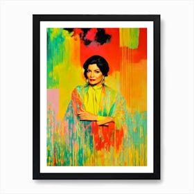 Shohreh Aghdashloo Colourful Pop Movies Art Movies Art Print