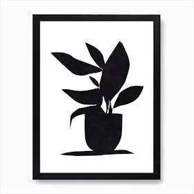 Noir Plant Art Print