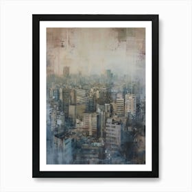 Neutral Tones Cityscape 1 Art Print