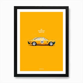 Cars in Colors, Alfa Romeo Giulia 1300 Art Print