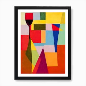 Bahama Mama Paul Klee Inspired Abstract Cocktail Poster Art Print