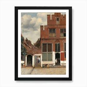 Johannes Vermeer View Of Houses In Delft, Known As ‘The Little Street Art Print