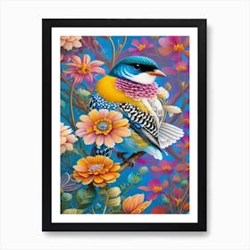 Bird On A Branch Art Print