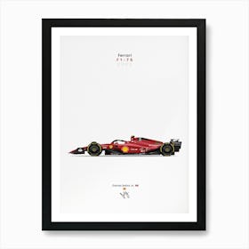 Ferrari F1 2022 Car F1 75 Carlos Sainz Art Print