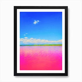 The Pink Lake Art Print