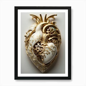 Heart Of Gold Art Print