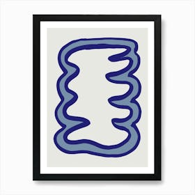 Blue Abstract Art Poster_2483673 Art Print