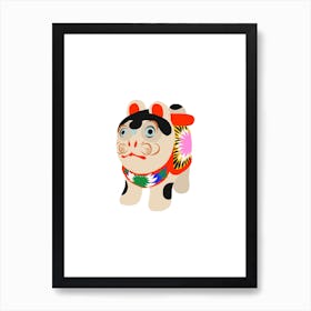 Inu Hariko Puppy Doll Art Print