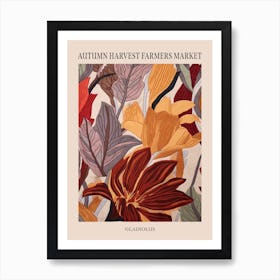 Fall Botanicals Gladiolus 2 Poster Art Print