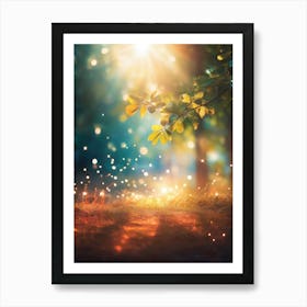 Forest In The Sunlight Art Print