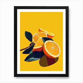 Oranges Minimalism Art Print